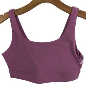Calme Womens Endurance Scoop Sports Bra Workout Yoga Pink Medium NWT